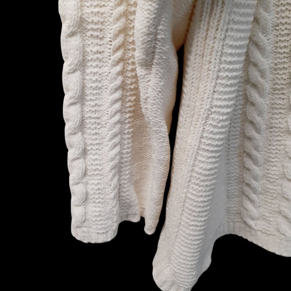 J Jill Pullover Sweater Womens Size XL White Knit Crew Neck Long Sleeve - Picture 3 of 7
